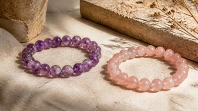 Bracelet Améthyste ou Quartz Rose : Lequel Offrir ?