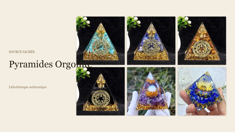 Pyramides Orgonite - Bracelets pierre naturelle Source Sacrée