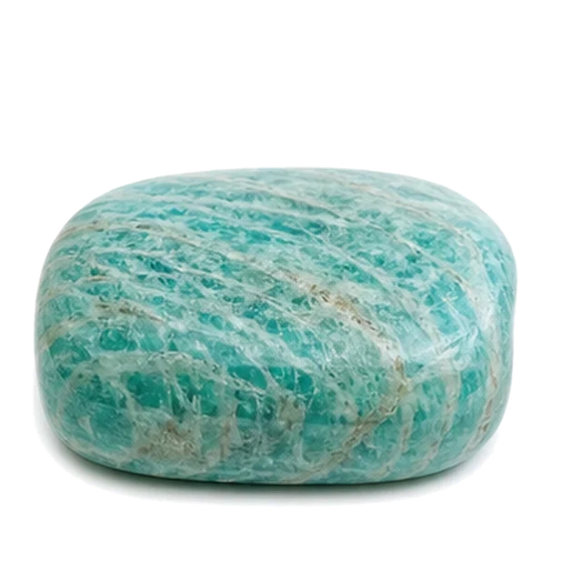 Pierre amazonite roulée — lithothérapie | Source Sacrée