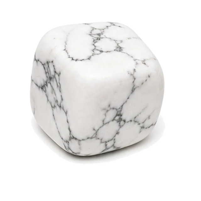 Pierre howlite roulée — lithothérapie | Source Sacrée