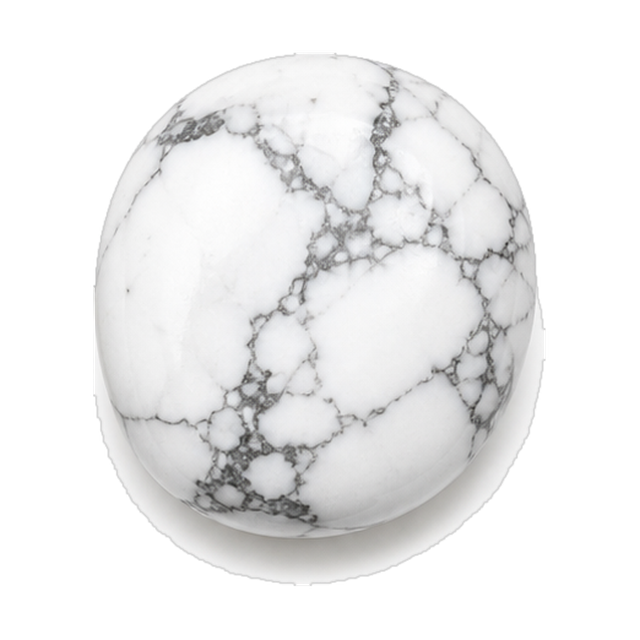 Howlite — pierre naturelle roulée | Source Sacrée