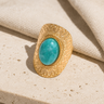 Bague Amazonite Chevalière — photographie produit premium