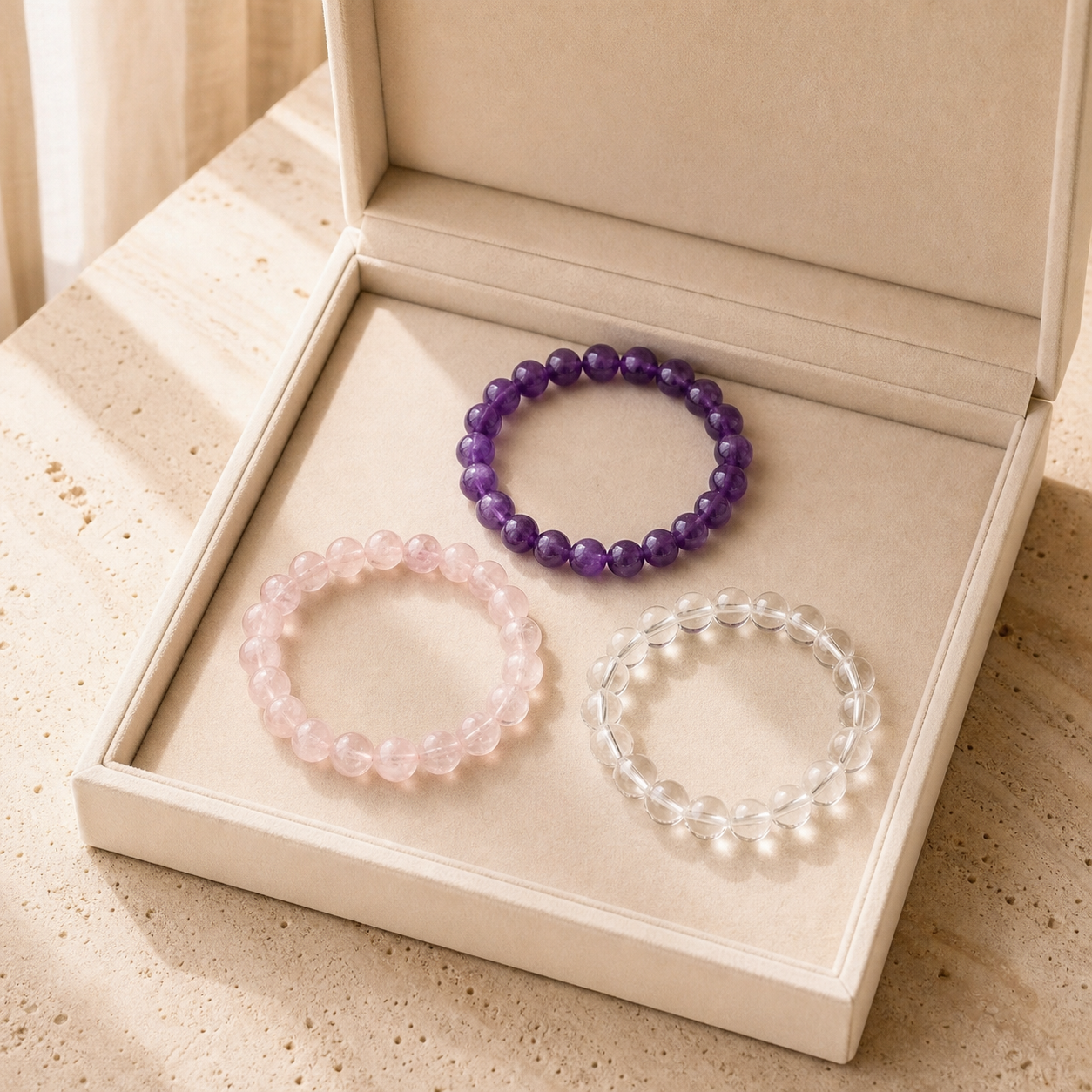 Pack Découverte - 3 Pierres Essentielles — photographie produit premium