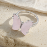 Bague Papillon Quartz Rose — photographie produit premium