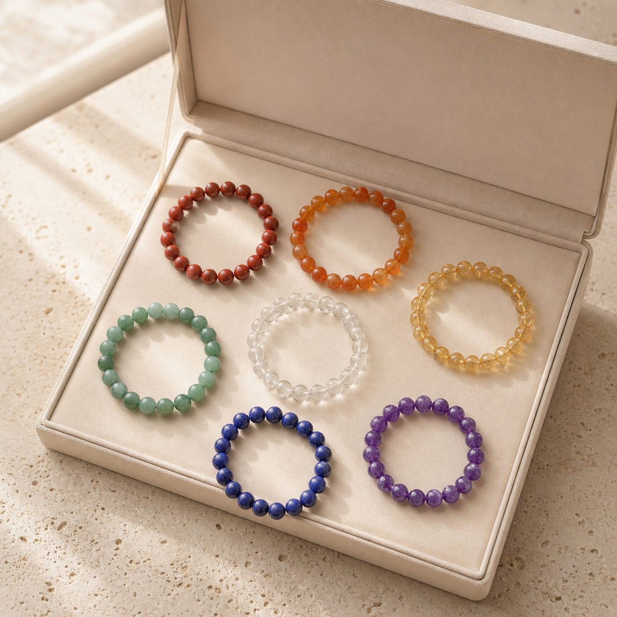 Pack 7 Chakras - Équilibrage Énergétique Complet — photographie produit premium