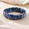Bracelet Homme Sodalite — Perles Plates 10 mm — photographie produit premium
