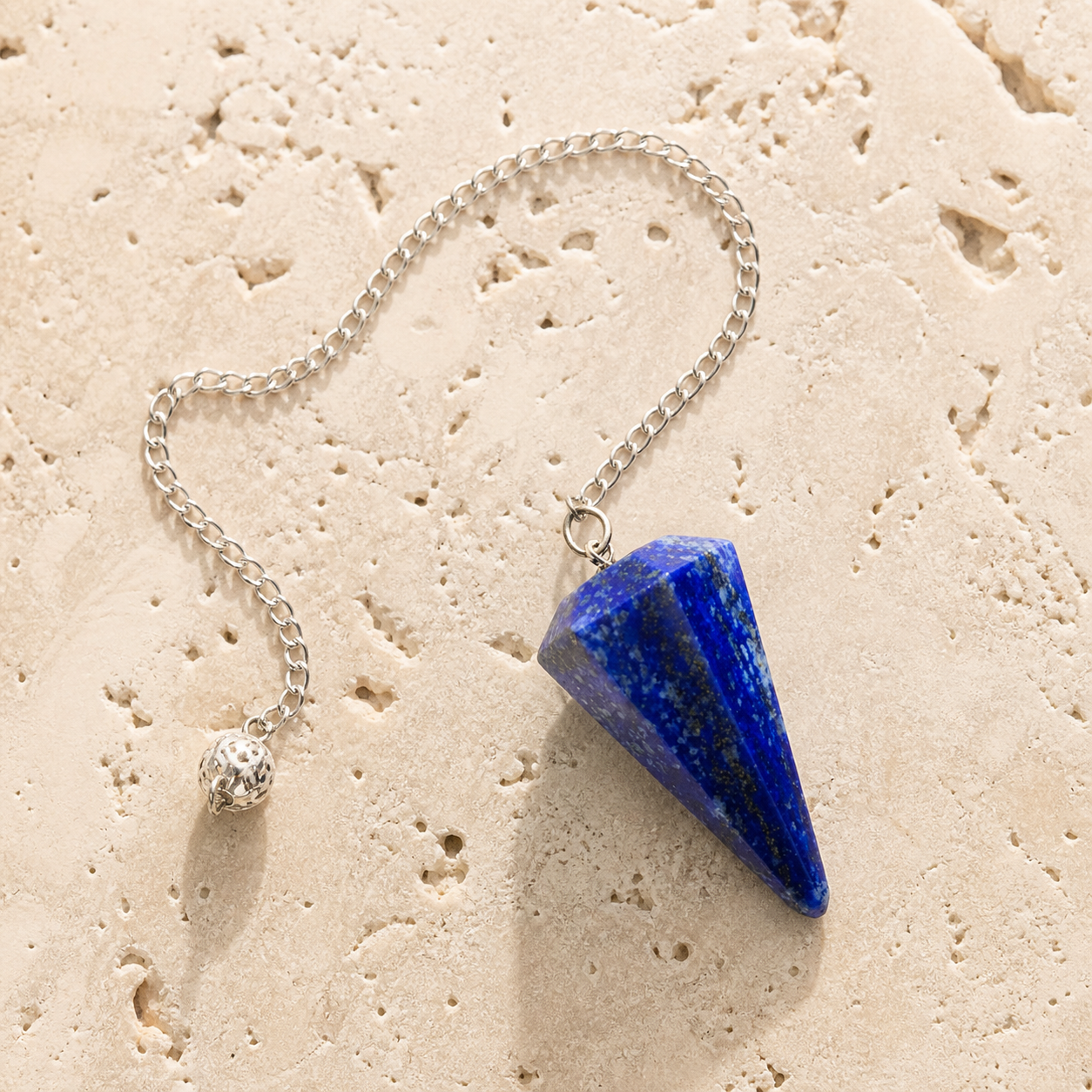 Pendule Radiesthesie - Lapis-Lazuli — photographie produit premium