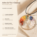 Collier Arbre de Vie 7 Chakras en Pierres Naturelles — fiche descriptive