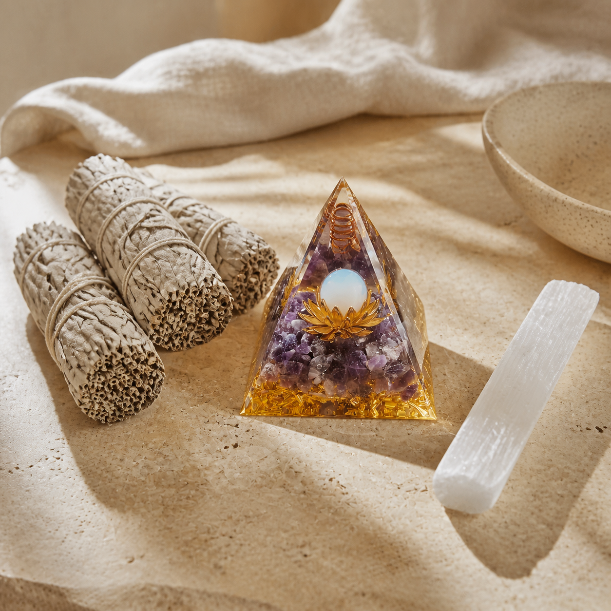 Pack Purification - Orgonite & Pierres — vue en situation