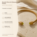 Bracelet Pierre de Naissance Août — Péridot — fiche descriptive
