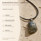 Pendentif Pierre Brute - Labradorite — fiche descriptive