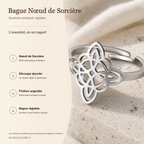 Bague Nœud de Sorcière Réglable — fiche descriptive