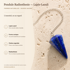 Pendule Radiesthesie - Lapis-Lazuli — fiche descriptive