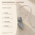 Pendule Radiesthesie - Labradorite — fiche descriptive