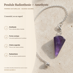 Pendule Radiesthesie - Amethyste — fiche descriptive