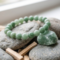 Bracelet aventurine verte pierre naturelle perles 8mm lithotherapie
