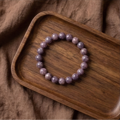 Bracelet Lepidolite - Pierre Naturelle Perles 8mm