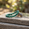 Bracelet malachite pierre naturelle perles 8mm lithothérapie