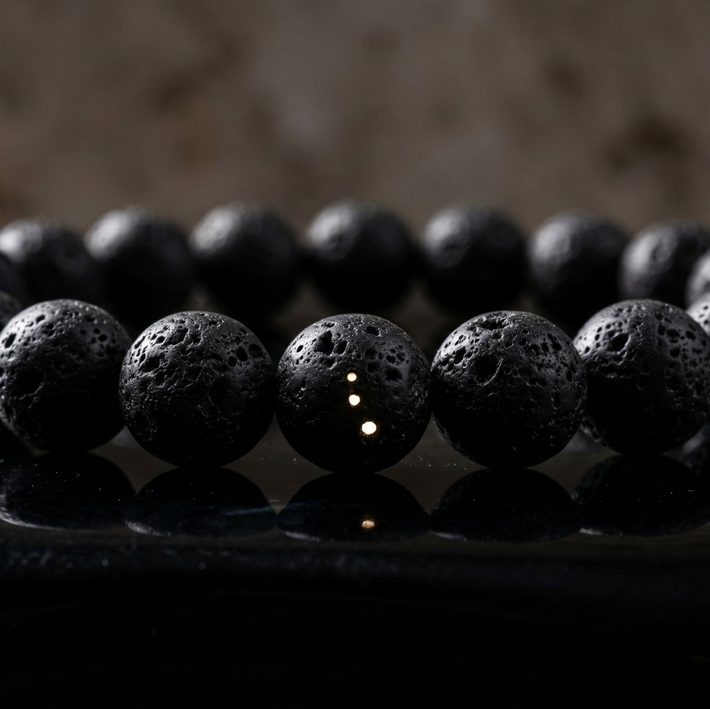 Bracelet pierre de lave diffuseur huiles essentielles