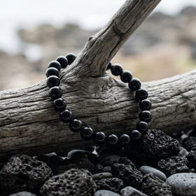 Bracelet Obsidienne Noire en pierre naturelle