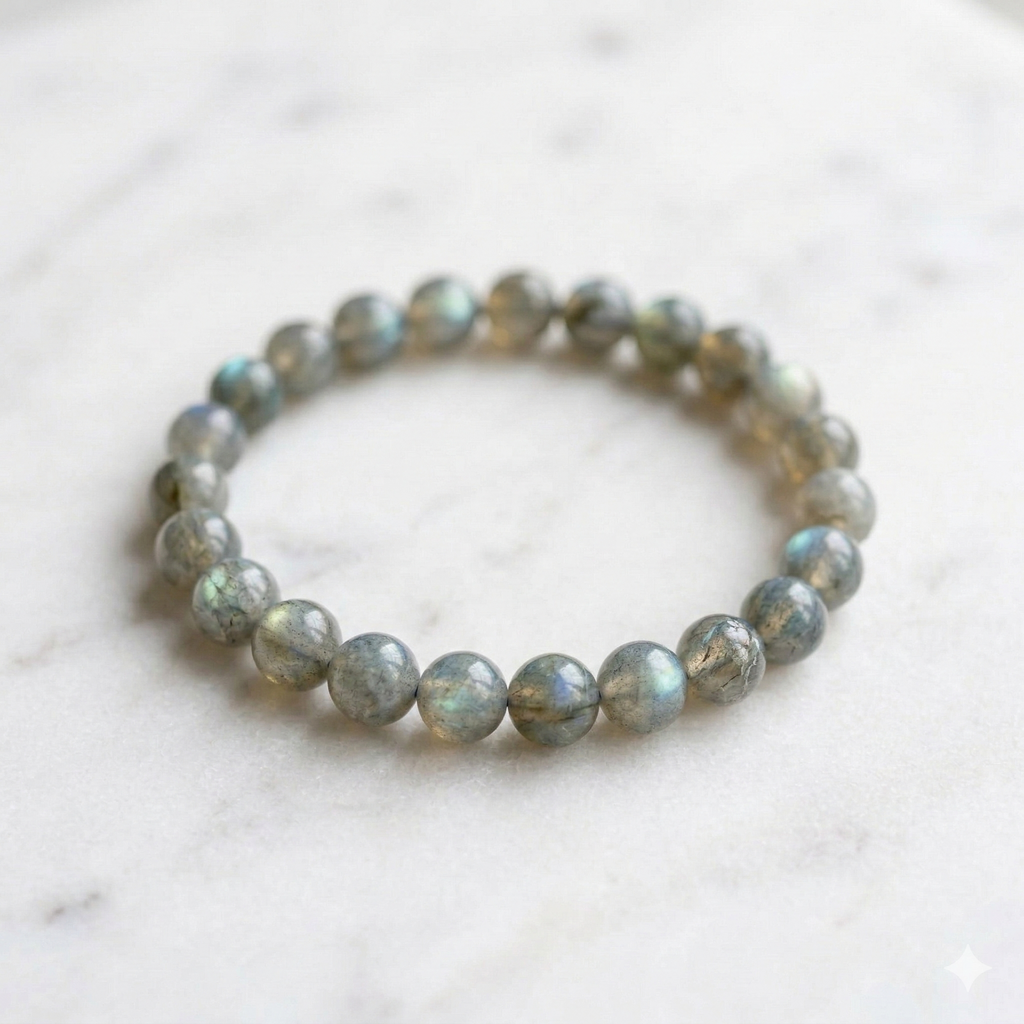 Bracelet labradorite vue complete Source Sacree