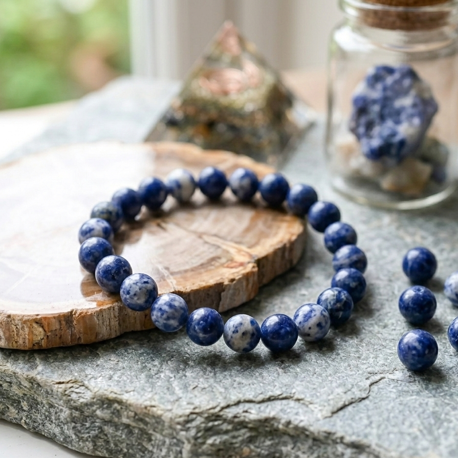 Bracelet sodalite vue complete Source Sacree