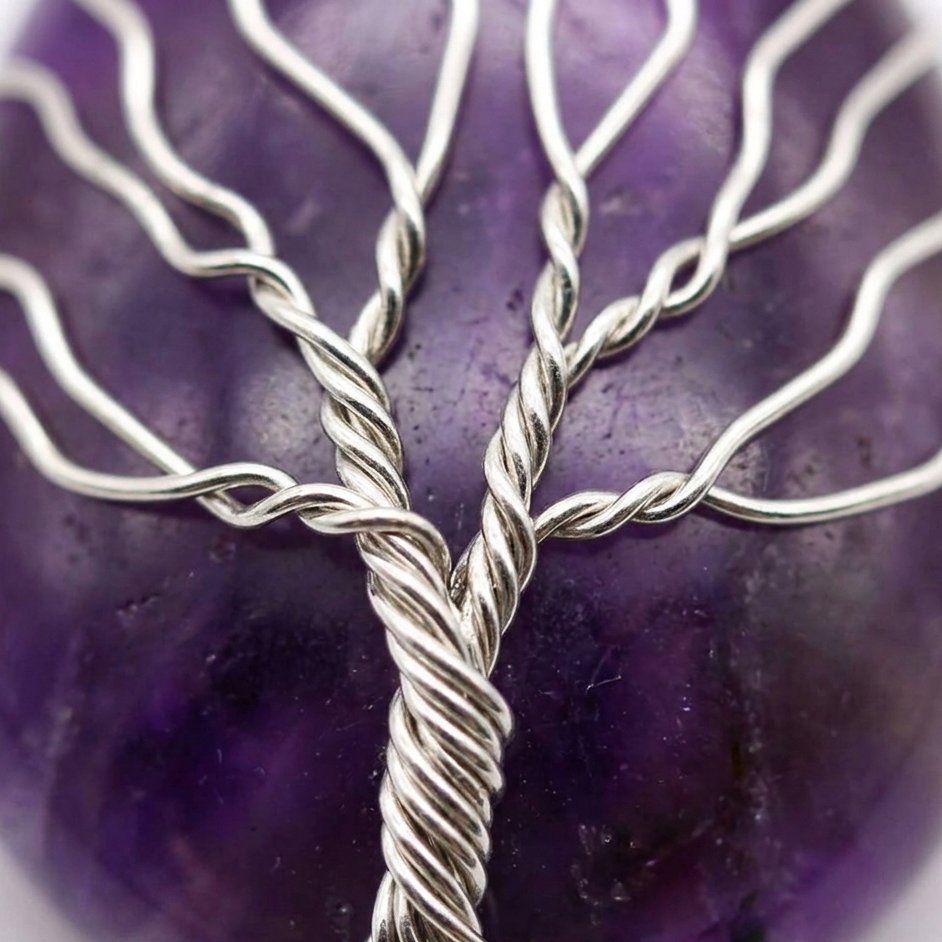 Collier Arbre de Vie - Amethyste