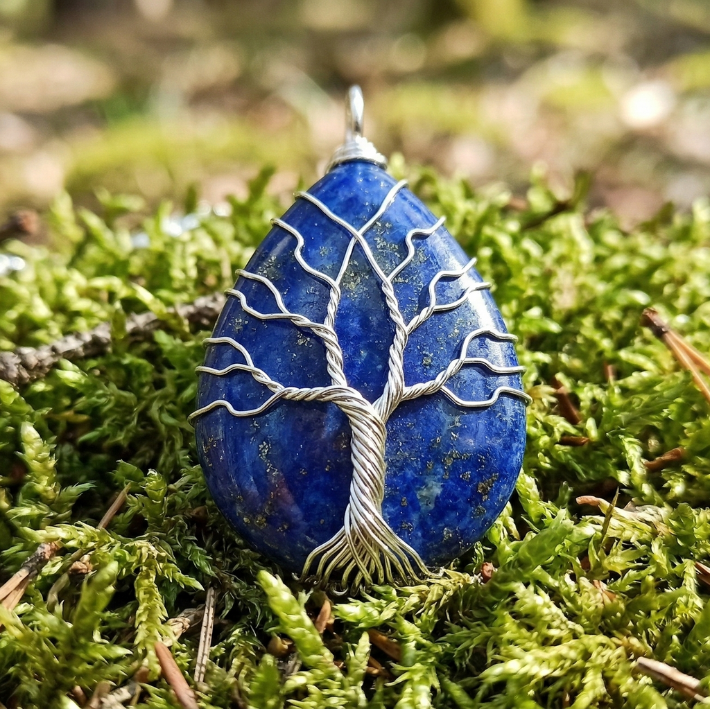 Collier Arbre de Vie - Lapis-Lazuli