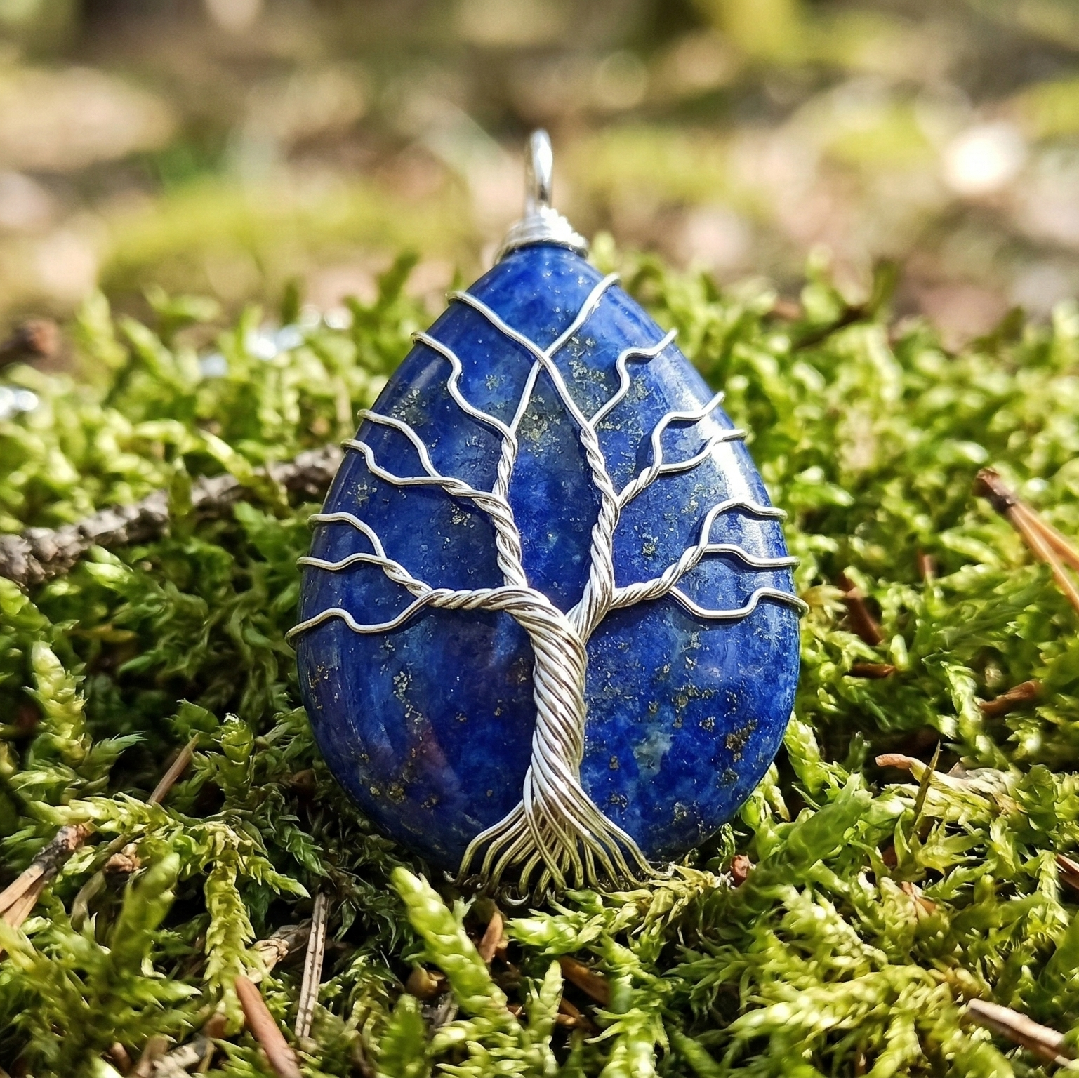 Collier Arbre de Vie - Lapis-Lazuli
