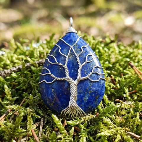 Collier Arbre de Vie - Lapis-Lazuli