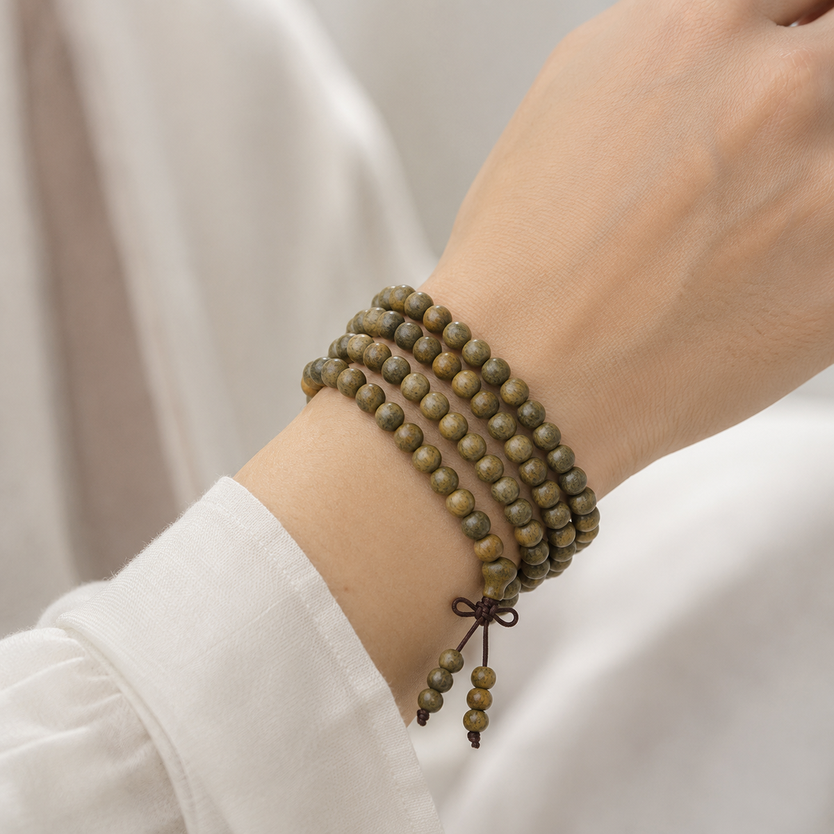 Bracelet Mala 5 Tours 108 Perles Verawood 8 mm