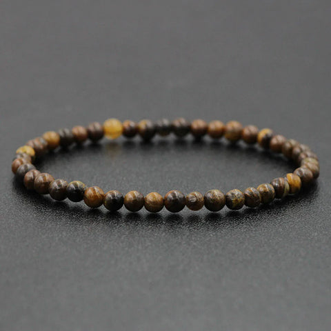 Bracelet oeil de tigre pierre naturelle perles 8mm - lithotherapie