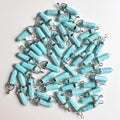 Pendentif pointe turquoise hexagonal pierre naturelle - lithotherapie