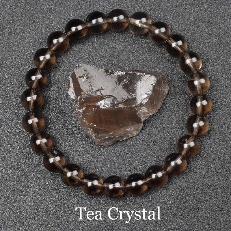 Bracelet Obsidienne Dorée 8 mm, Perles Naturelles Dorées