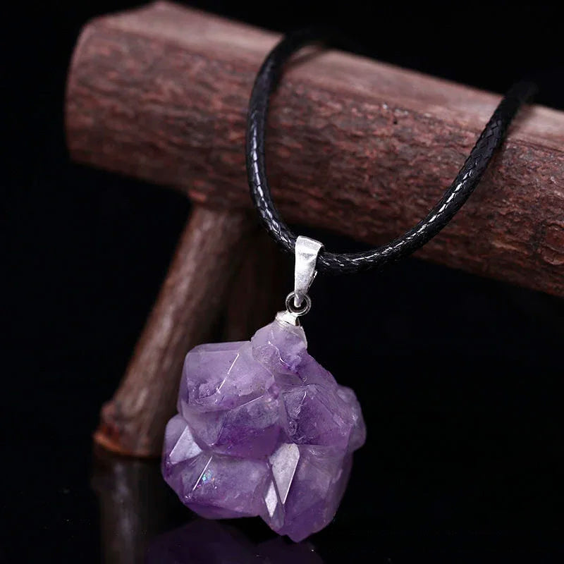 Pendentif pierre brute naturelle - collection