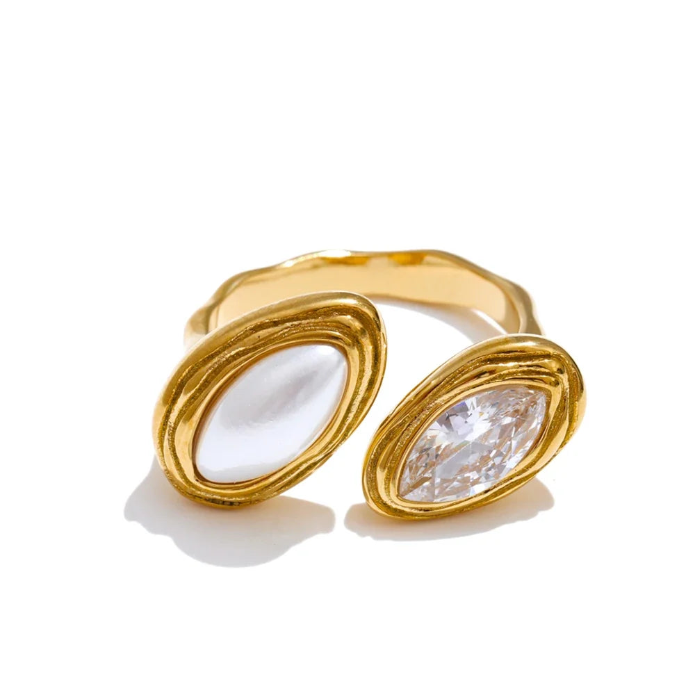 Bague Nacre Toi et Moi