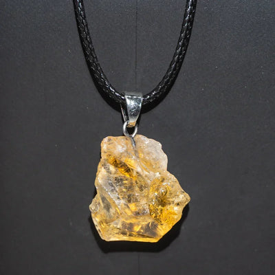 Pendentif Pierre Brute - Citrine