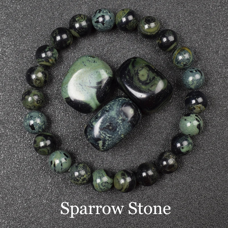 Bracelet Obsidienne Dorée 8 mm, Perles Naturelles Dorées