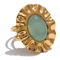 Bague Aventurine Verte Soleil