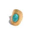 Bague Amazonite Chevalière