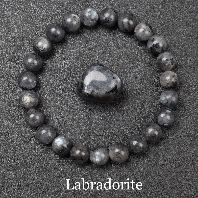 Bracelet Obsidienne Dorée 8 mm, Perles Naturelles Dorées