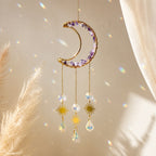 Attrape-Soleil Améthyste et Cristal — Suncatcher Lune — hero