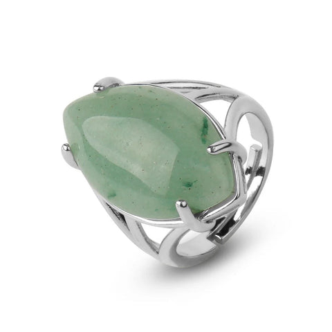 Bague Aventurine Verte Réglable