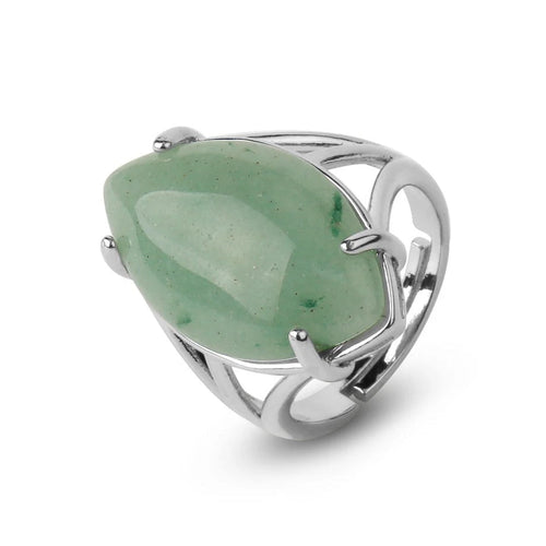 Bague Aventurine Verte Réglable
