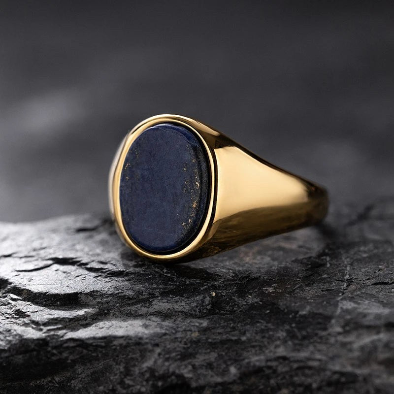 Bague Homme Lapis-Lazuli Sertie