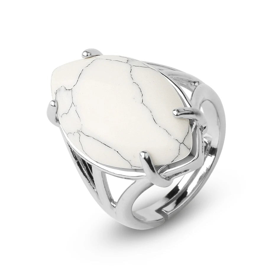 Bague Howlite Réglable