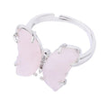 Bague Papillon Quartz Rose