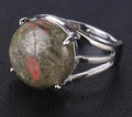 Bague Unakite Cabochon