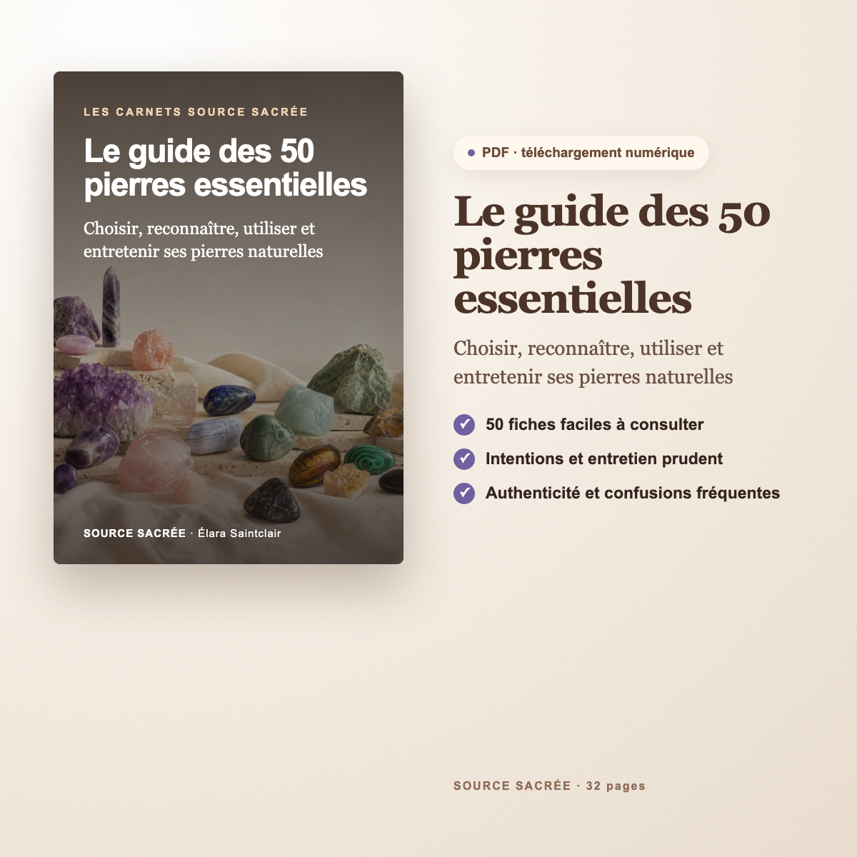 Guide PDF des 50 pierres essentielles