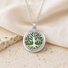 Collier Arbre de Vie — Médaillon Diffuseur en Acier — Arbre de Vie